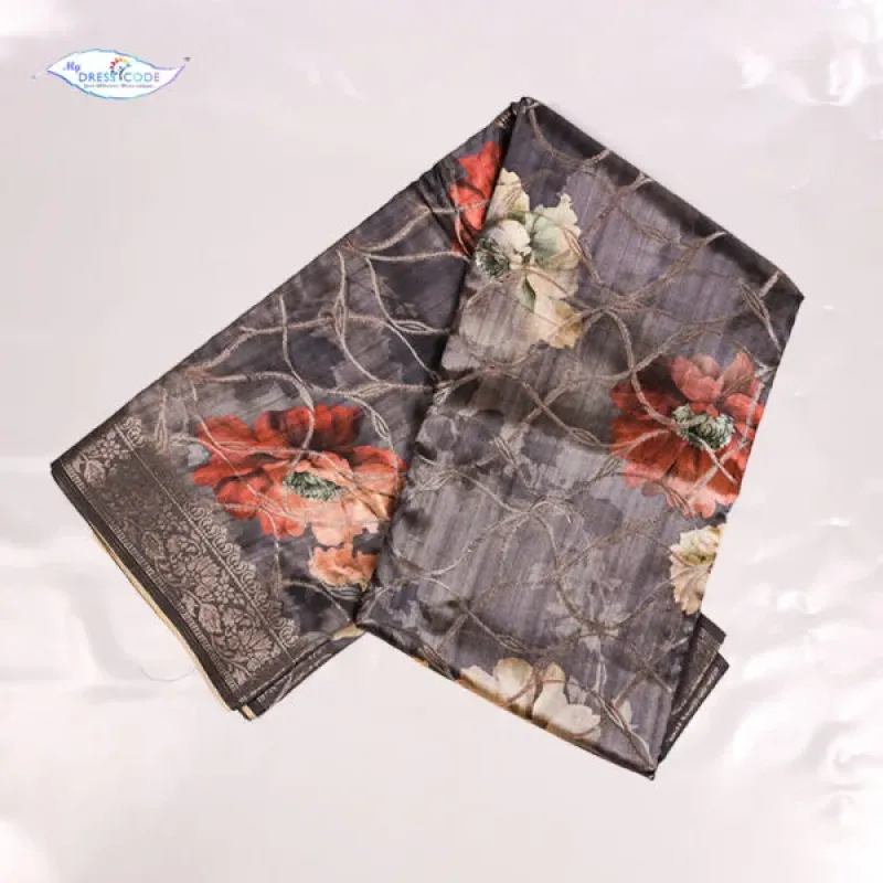 Elegant Semi Silk Tussar Saree